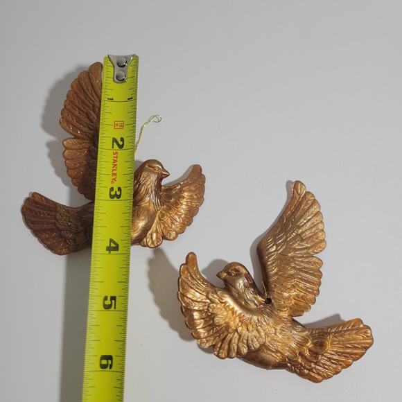 2 Faux Metal Winter Bird Christmas Ornament - Picture 2 of 3